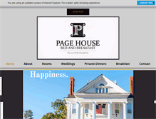 Tablet Screenshot of pagehousebb.com